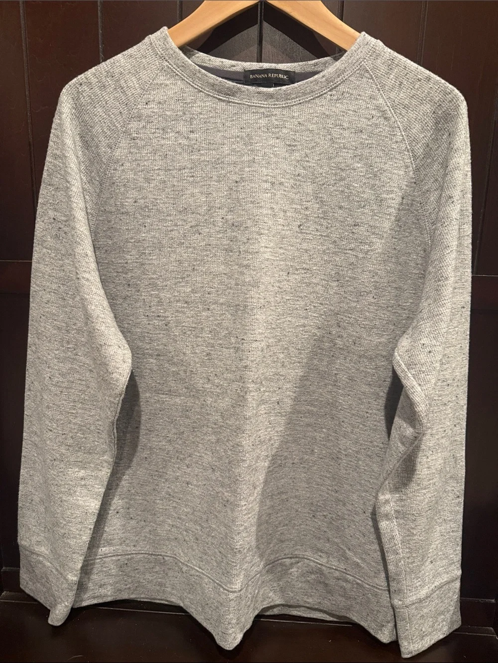 Banana Republic Light Heather Gray Crewneck Pullover